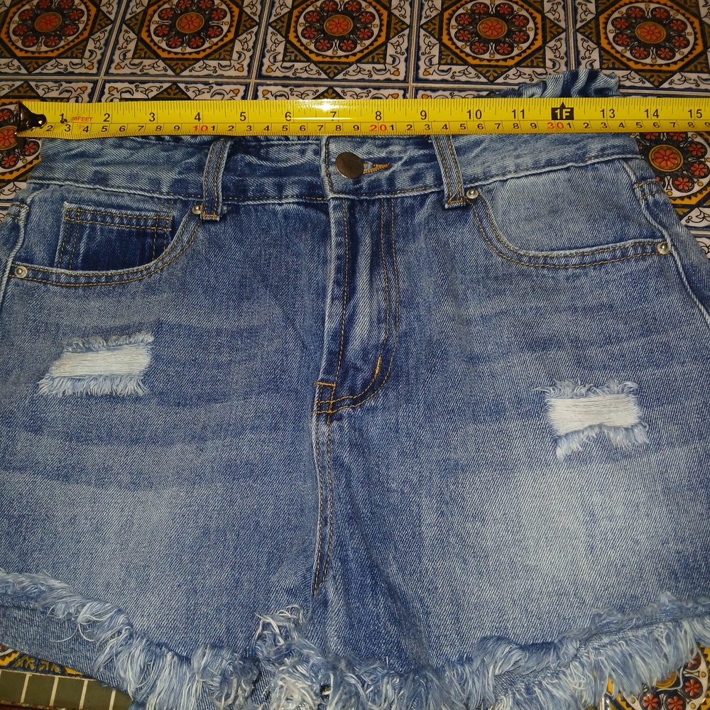 Hayden Los Angeles Distressed Blue Jean Shorts Size Small